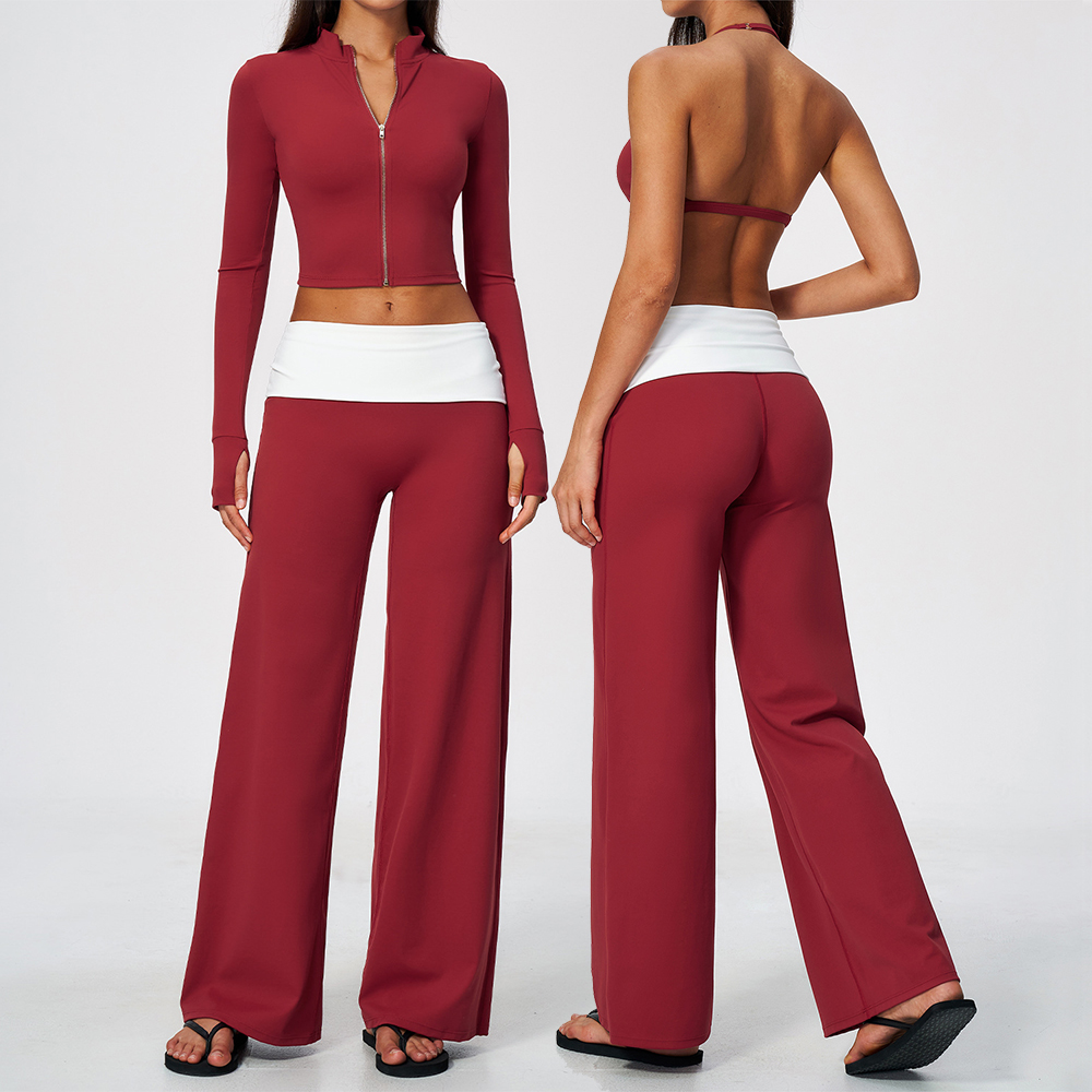 Yoga & Fitness With Faye The Well Being Studio Abbots Langley - Zip Jacket Wide Leg Pants 2
