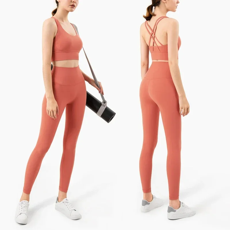 Yoga Fitness Kleidung - Women's Solid Color 2 piece Yoga