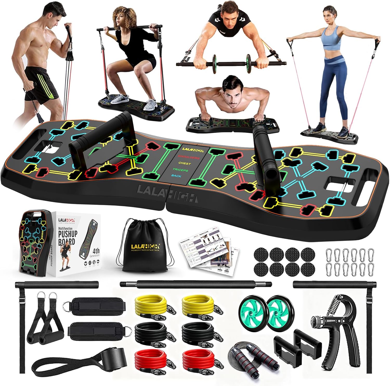 Push Up Board - LALAHIGH Push Up Board,36 in 1