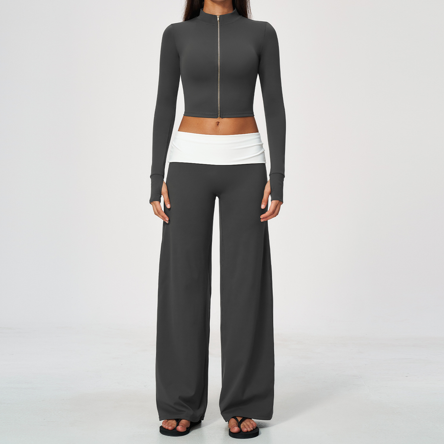 Zip Jacket Wide Leg Pants 2 Pi - đánh giá và giá Yoga & Fitness With Faye The Well Being Studio Abbots Langley