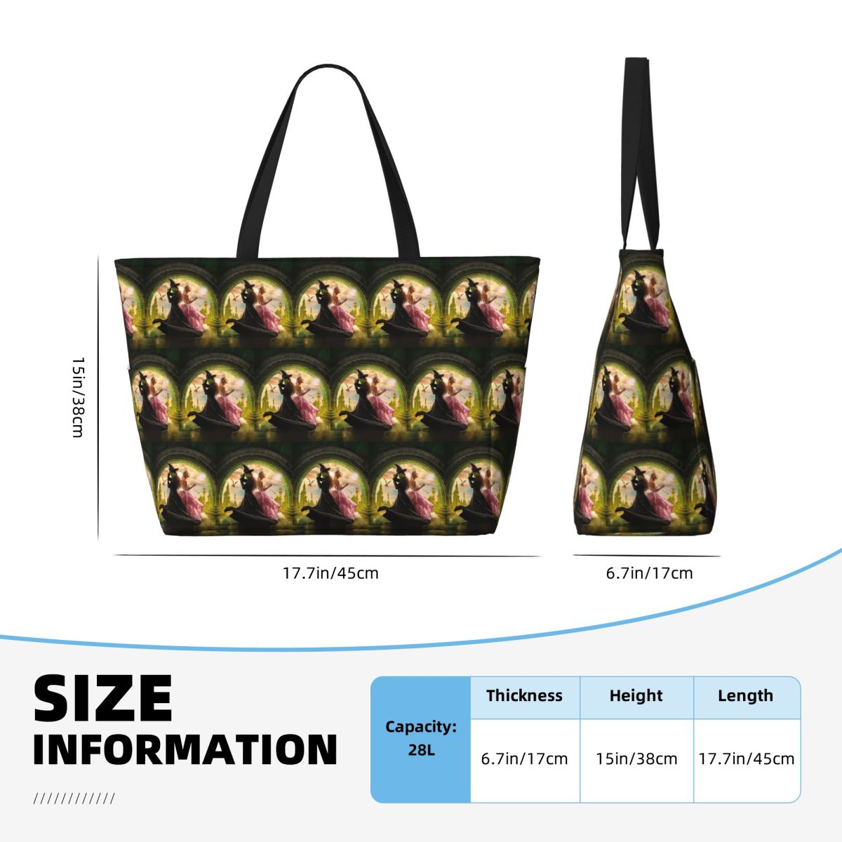 Wicked Musical Beach Tote Bag  - đánh giá và giá Yoga Fitness Music