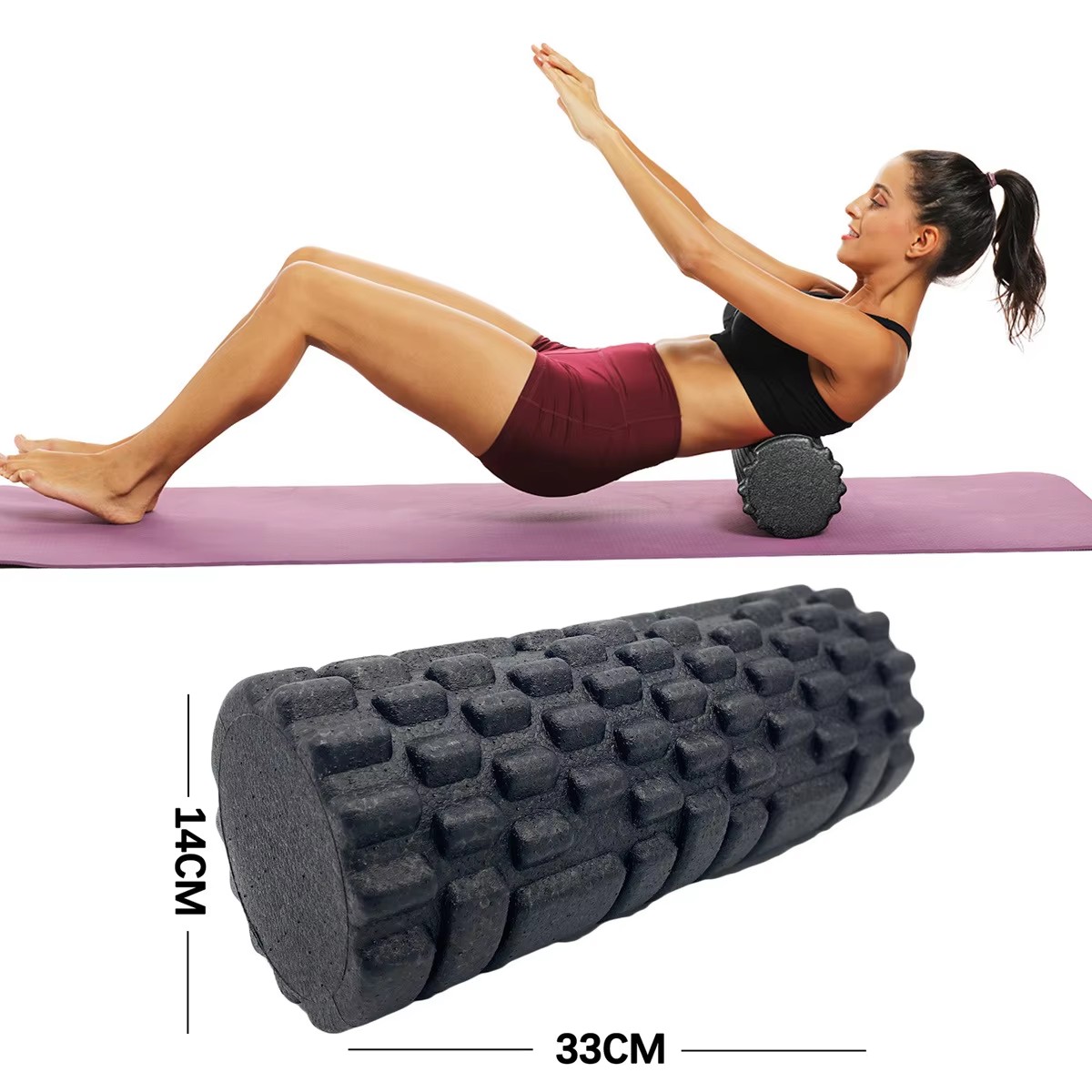 30/33cm Fitness Foam Roller Yo - đánh giá và giá Yoga Fitness Exercises