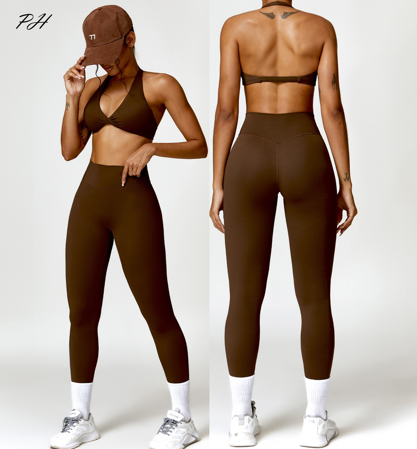 2PCS Yoga Set Nude Feeling Wor - đánh giá và giá Yoga Fitness Kleidung