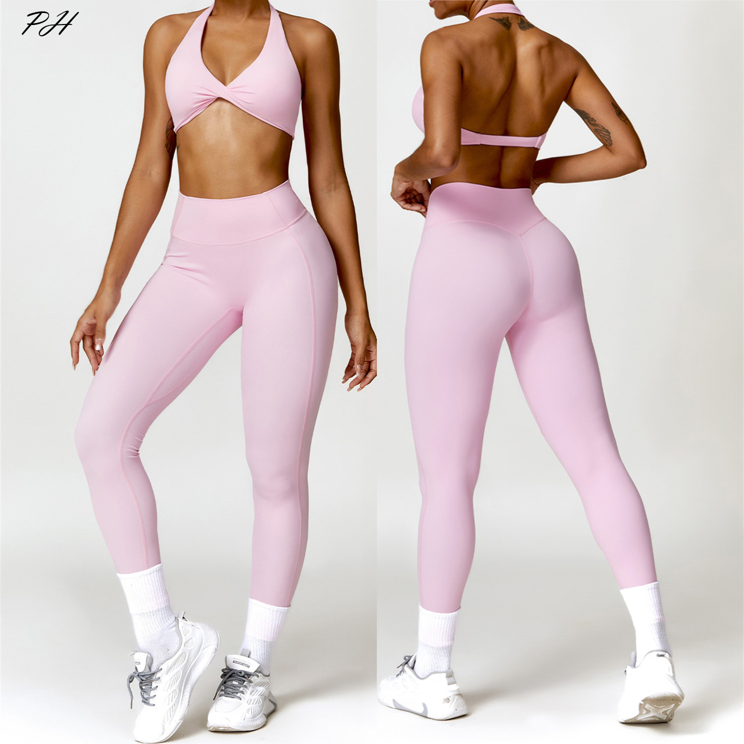 2PCS Yoga Set Nude Feeling Wor - đánh giá và giá Yoga Fitness Kleidung